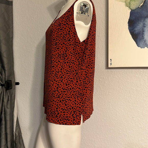 Chico’s Design Women’s Red & Black Sleeveless Top Blouse - Picture 5 of 6